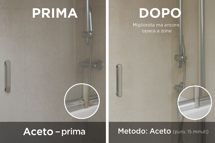 Lavaggio doccia aceto